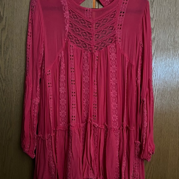 Free People Kiss Kiss Tunic - Color Sweetest Pink Size Small NWOT - Picture 9 of 10